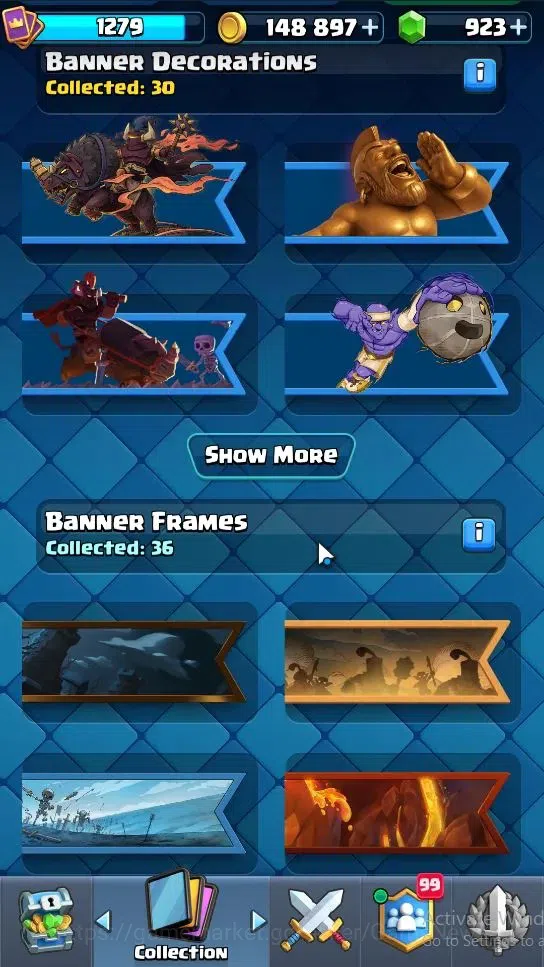 Clash Royale Accounts Lvl 1279|KTL 13|Trophy 7406|Card 118|Limited Skin| image 18