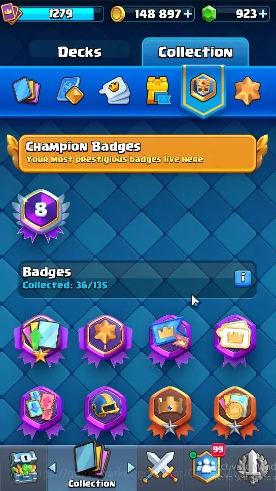 Clash Royale Accounts Lvl 1279|KTL 13|Trophy 7406|Card 118|Limited Skin| image 19