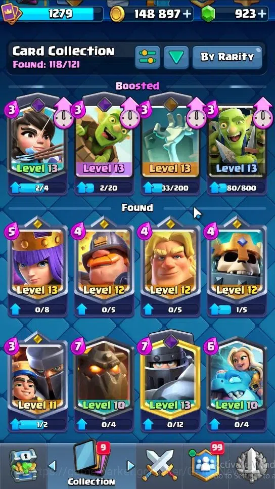 Clash Royale Accounts Lvl 1279|KTL 13|Trophy 7406|Card 118|Limited Skin| image 5