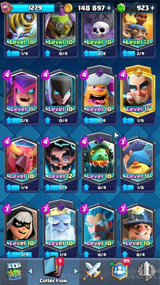 Clash Royale Accounts Lvl 1279|KTL 13|Trophy 7406|Card 118|Limited Skin| image 6