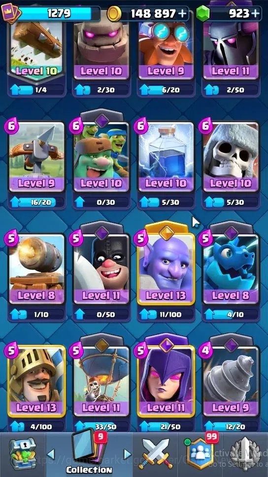 Clash Royale Accounts Lvl 1279|KTL 13|Trophy 7406|Card 118|Limited Skin| image 7