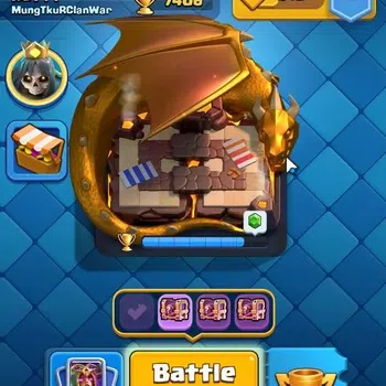 Clash Royale High-End Lvl 1279|KTL 13|Trophy 7406|Card 118|Limited Skin| image 1
