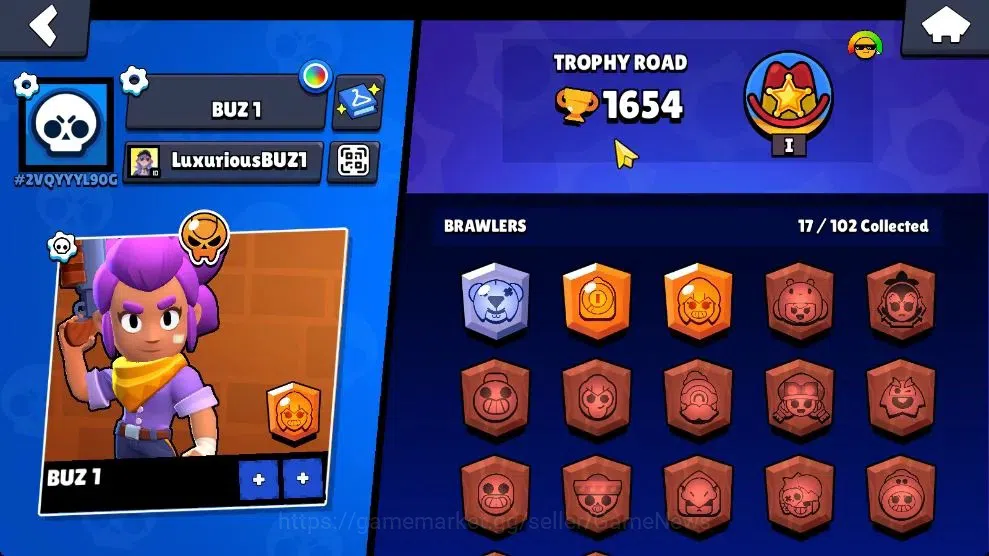 Brawl Stars Accounts 1654 Trophy|17 Brawlers 1 Max Lvl [Nita] Myth Will image 12