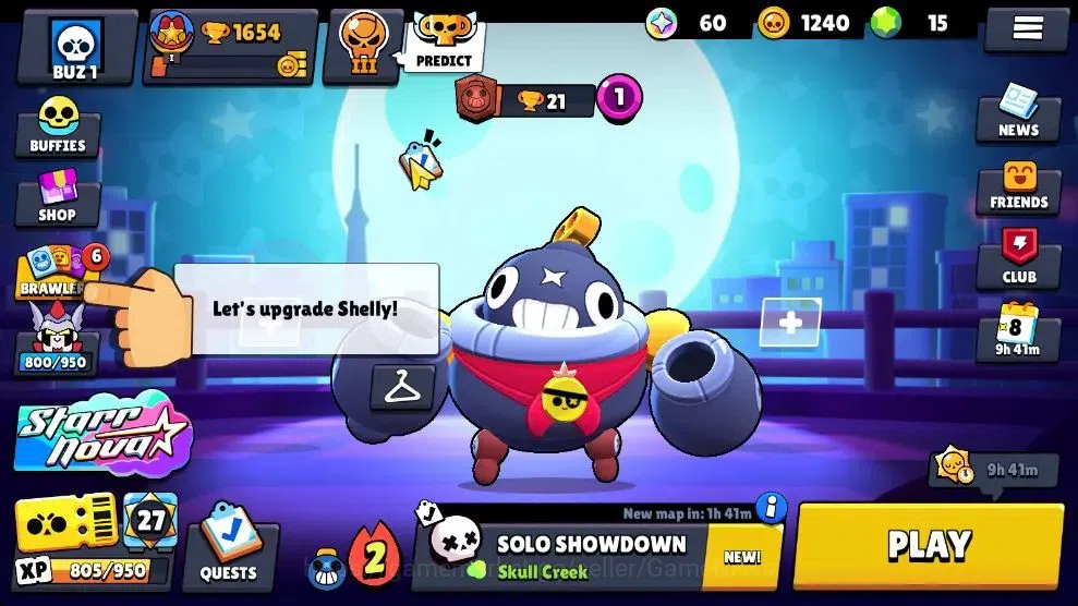 Brawl Stars Accounts 1654 Trophy|17 Brawlers 1 Max Lvl [Nita] Myth Will image 3