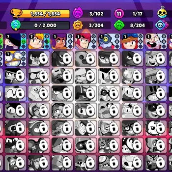 Brawl Stars Accounts 1654 Trophy|17 Brawlers 1 Max Lvl [Nita] Myth Will image 1