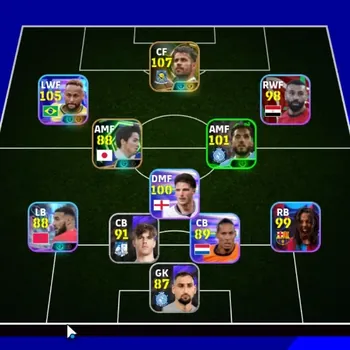 eFootball Accounts High-End Android|Power 2929|Epic Diego Costa,Aubameyang,Ono Shinji|4 Show Time Neymar Jr,Lionel