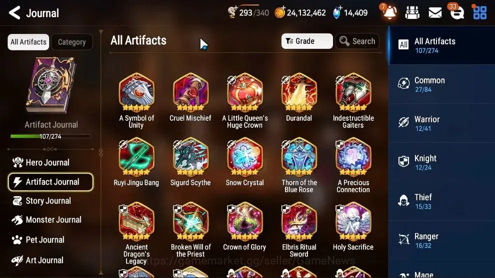Epic Seven Accounts GLOBAL UnVerif|24 ML(LOT Scale,BoRunka,Salome,Hars image 13