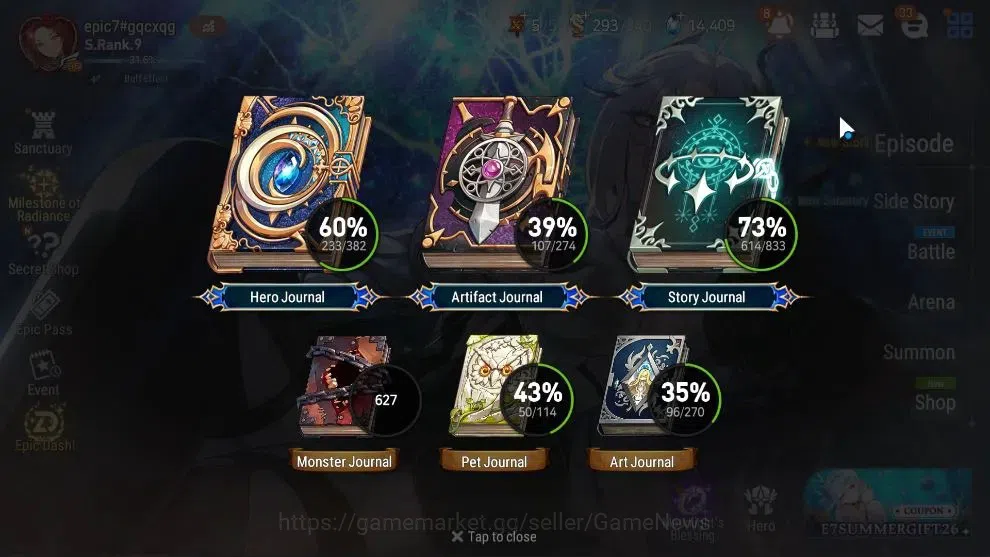 Epic Seven Accounts GLOBAL UnVerif|24 ML(LOT Scale,BoRunka,Salome,Hars image 3