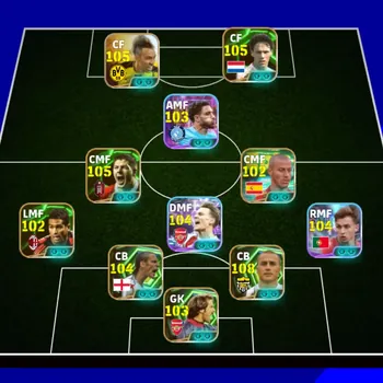 eFootball Accounts High-End Android|PW 3213|Collab Aubameyang,Epic Cannavaro VanBasten Gerrard Alcantara Aguero Ferdinand