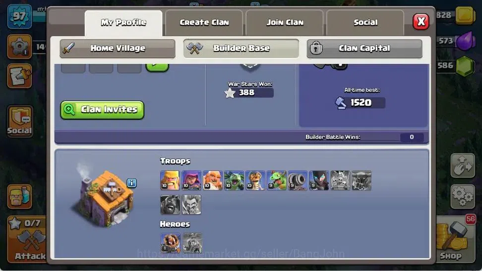 Clash of Clans Accounts Global |TH 13-BH 6|LVL 97|BK 54,AQ 59,MP 35,GW 27, image 14
