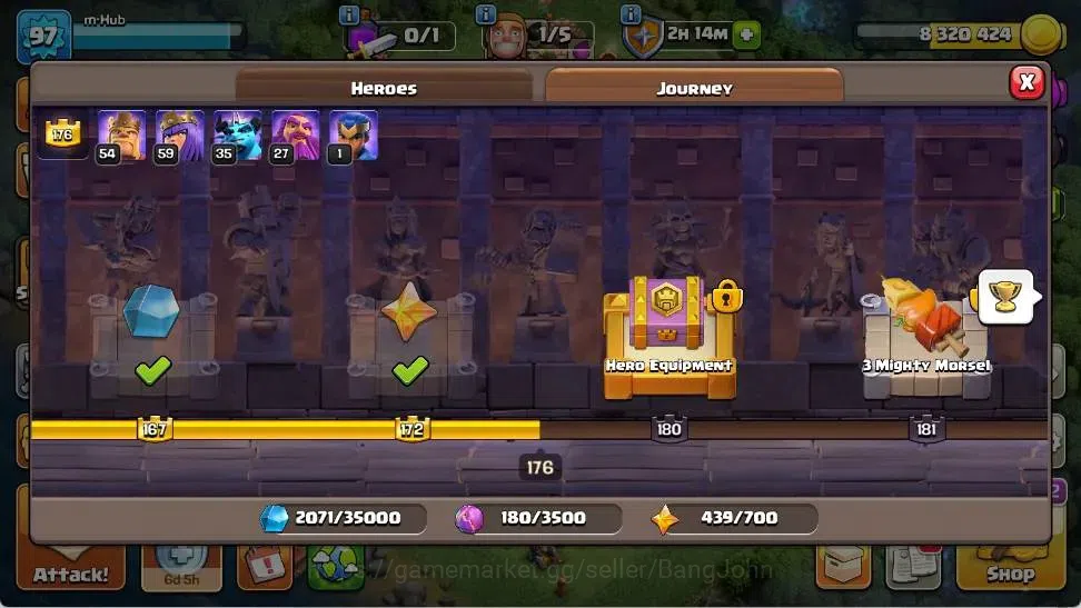 Clash of Clans Accounts Global |TH 13-BH 6|LVL 97|BK 54,AQ 59,MP 35,GW 27, image 8