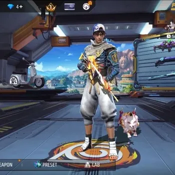 Free Fire Accounts AKUN LEVEL 41 SG MAMBA GNAW VAULT 30 EMOTE 5  BACKPACK 10 WEAPON 39