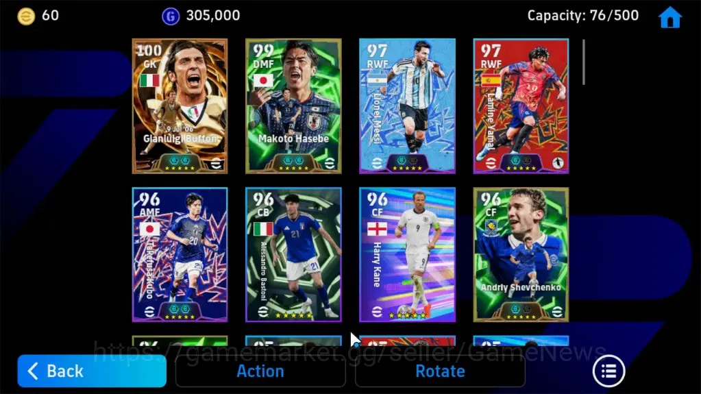 eFootball Accounts Legends & Iconic Players Android|BigTime Gianluigi Buffon,Epic Makoto Hasebe,Andriy S,ShowTime TFFC26 4