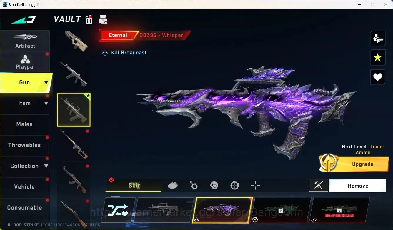 Blood Strike Accounts Rare Skin ASIA | 1 Eternal Gun: QBZ95 - Whisper | 1 Legendary Gun: HK416-Undercurrent |Check SS BS1999B 2