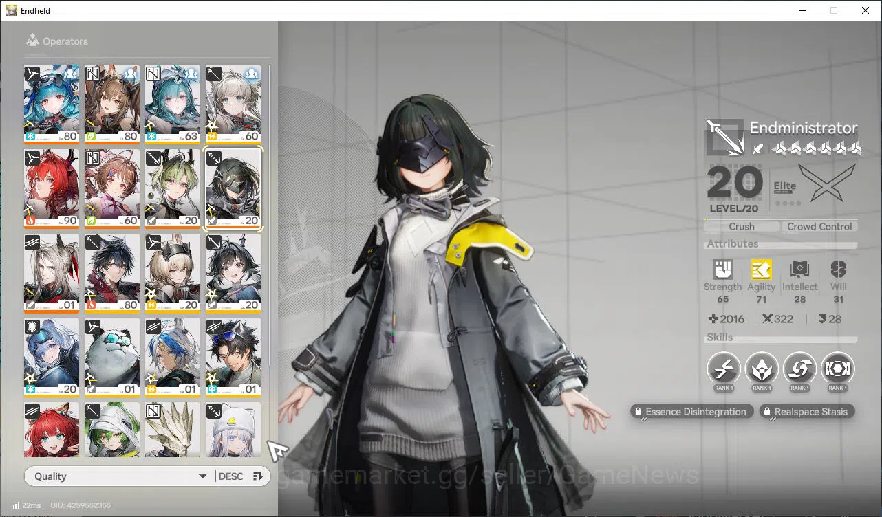 Arknights: Endfield Accounts Asia Lv52|6 SSR[(LaevatainP2,Ardelia,Gilberta)+Sig image 1