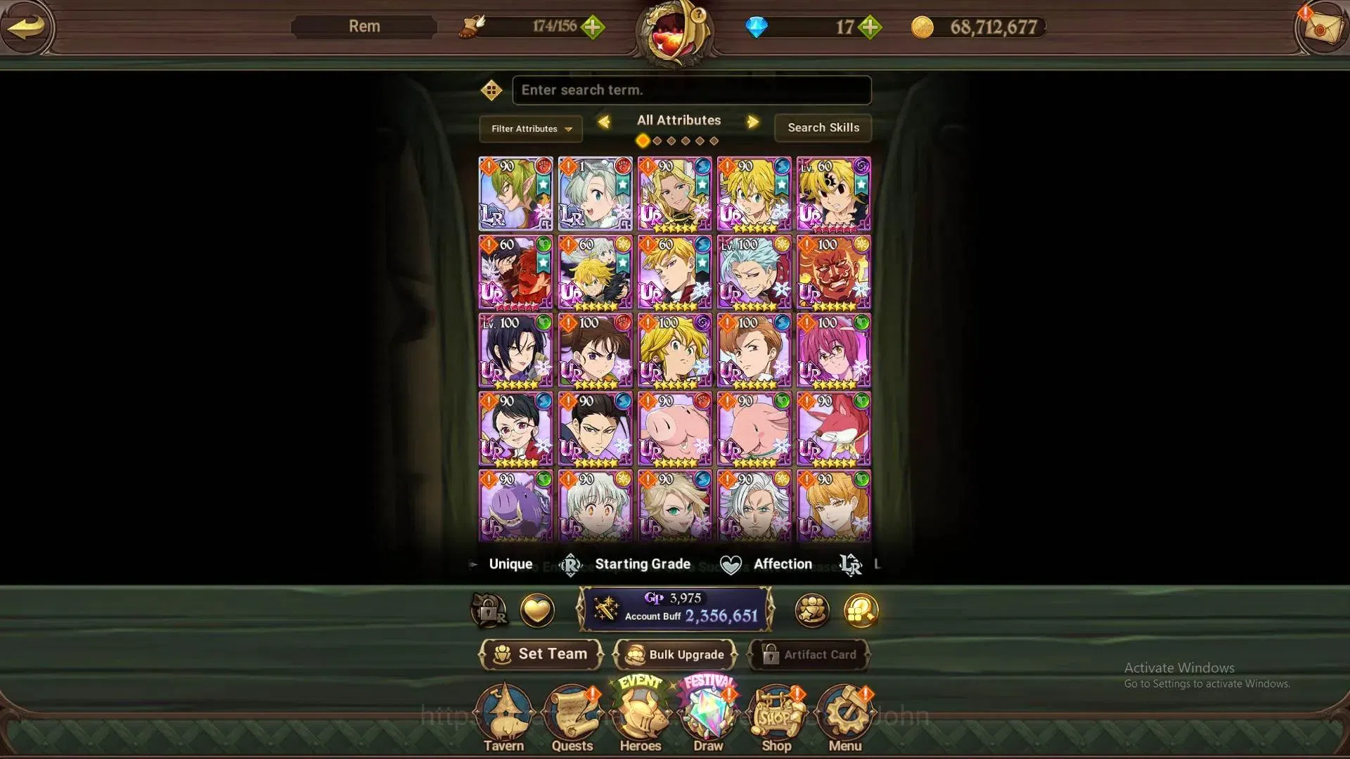 The Seven Deadly Sins: Grand Cross Accounts ASIA | 2.35M CC | 2 LR+6 |LR Fairy Helbram 1/6|UR image 11