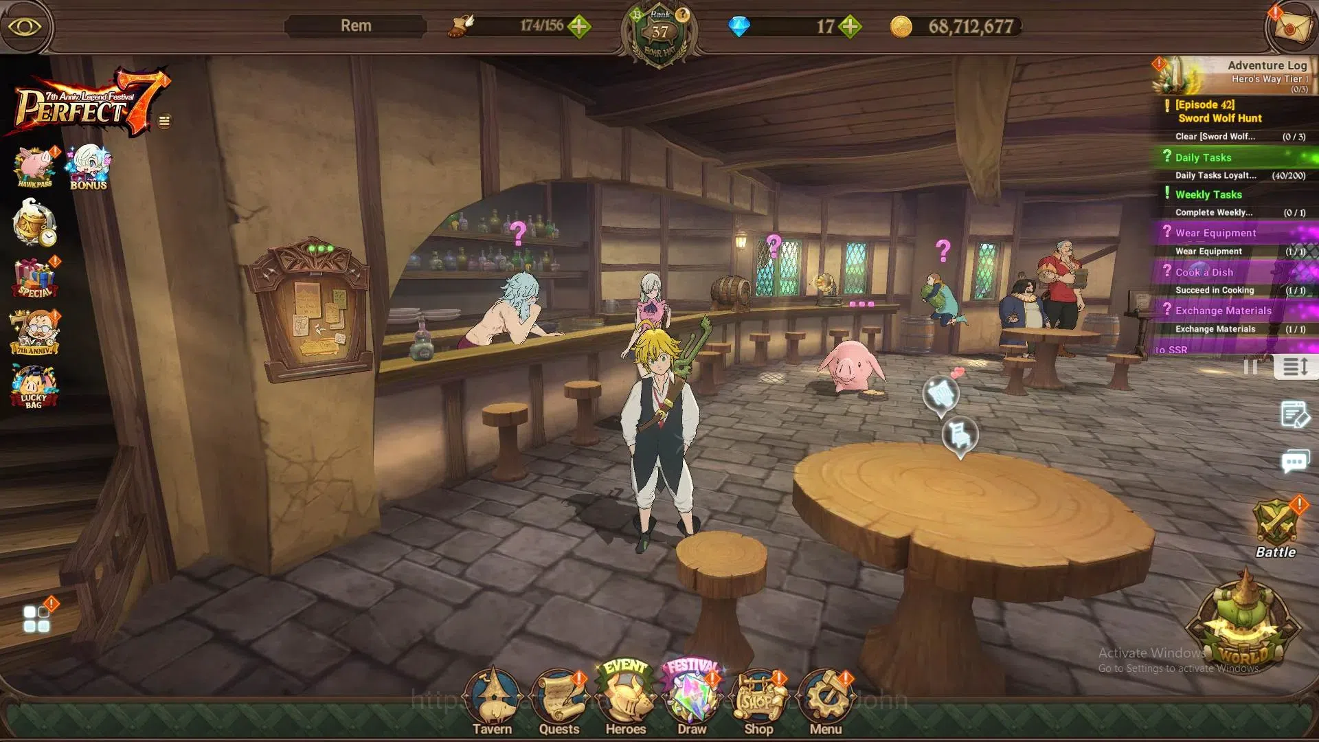 The Seven Deadly Sins: Grand Cross Accounts ASIA | 2.35M CC | 2 LR+6 |LR Fairy Helbram 1/6|UR image 14