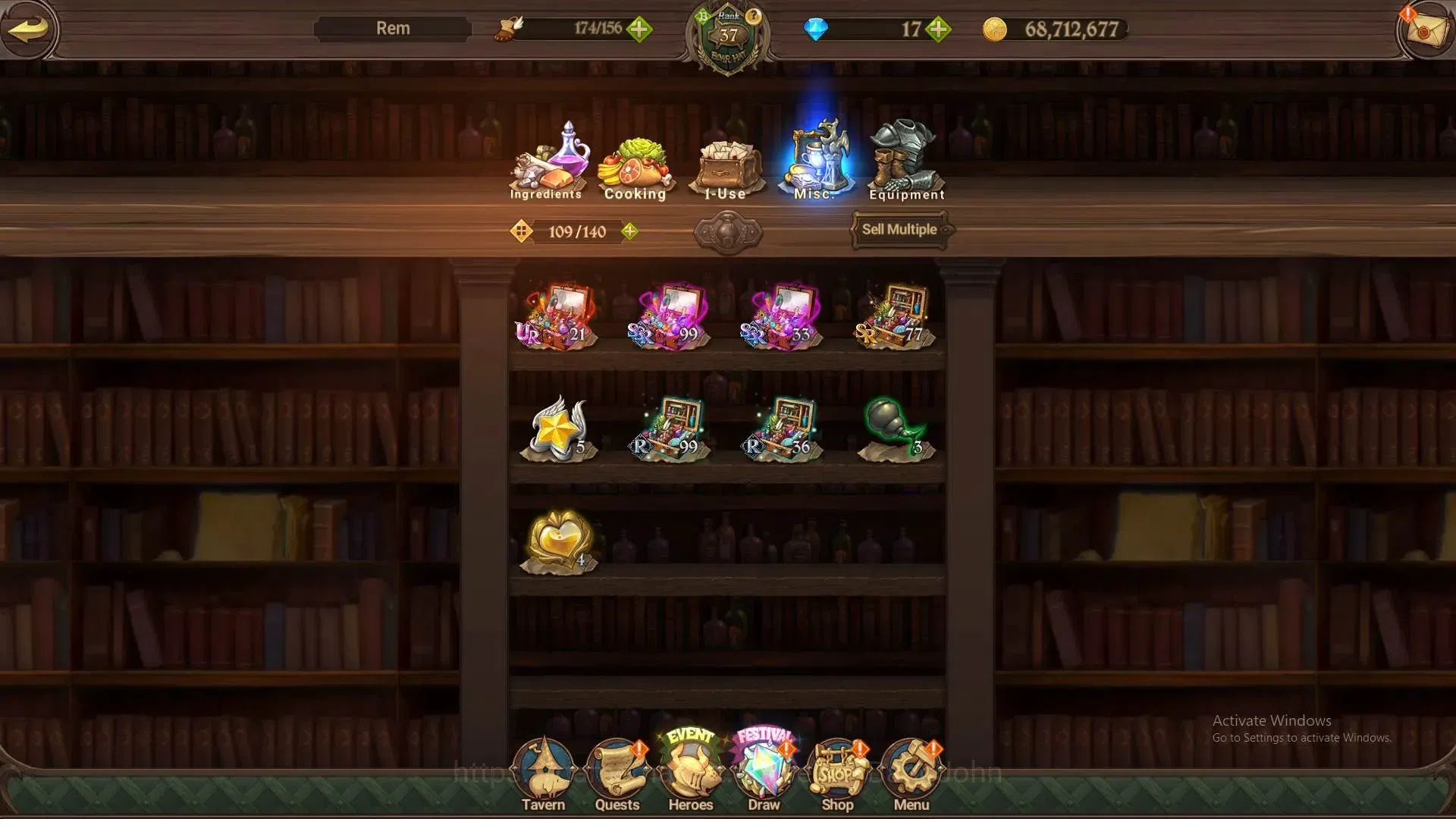 The Seven Deadly Sins: Grand Cross Accounts ASIA | 2.35M CC | 2 LR+6 |LR Fairy Helbram 1/6|UR image 3