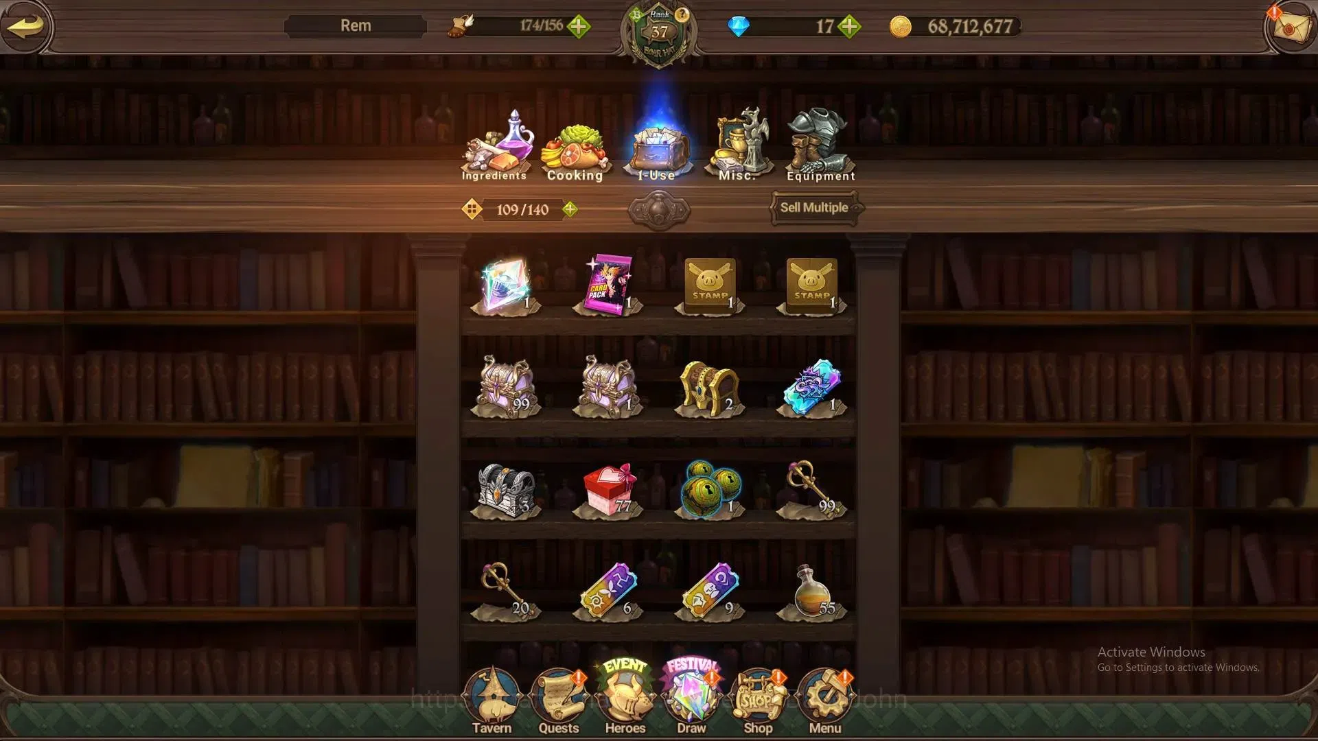 The Seven Deadly Sins: Grand Cross Accounts ASIA | 2.35M CC | 2 LR+6 |LR Fairy Helbram 1/6|UR image 4