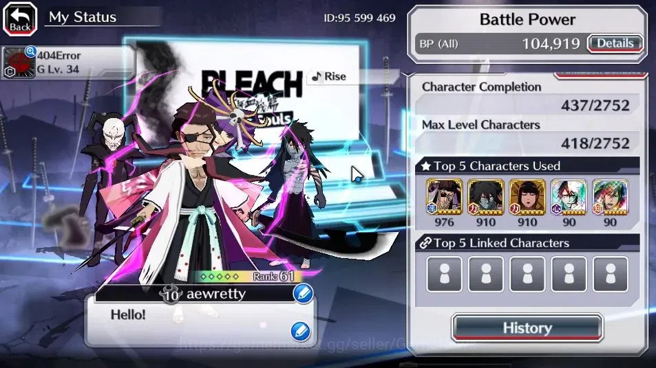 Bleach: Brave Souls Accounts [GLOBAL]21K Orbs+Fresh All Story|Lv200[Senjumaru T image 3
