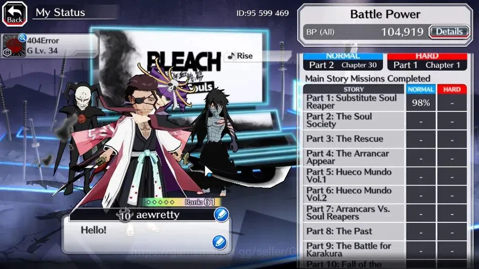 Bleach: Brave Souls Accounts [GLOBAL]21K Orbs+Fresh All Story|Lv200[Senjumaru T image 4
