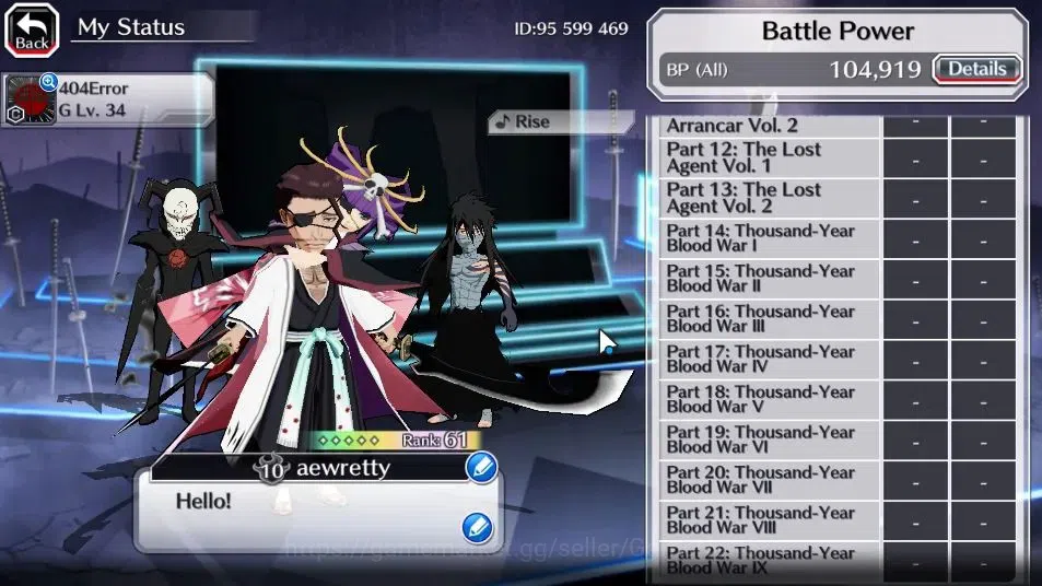 Bleach: Brave Souls Accounts [GLOBAL]21K Orbs+Fresh All Story|Lv200[Senjumaru T image 5