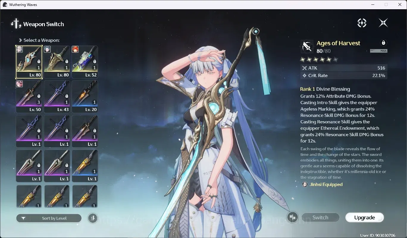 Wuthering Waves Accounts Starter SEA|UL 66|Rank 7|6 Char Limited 5