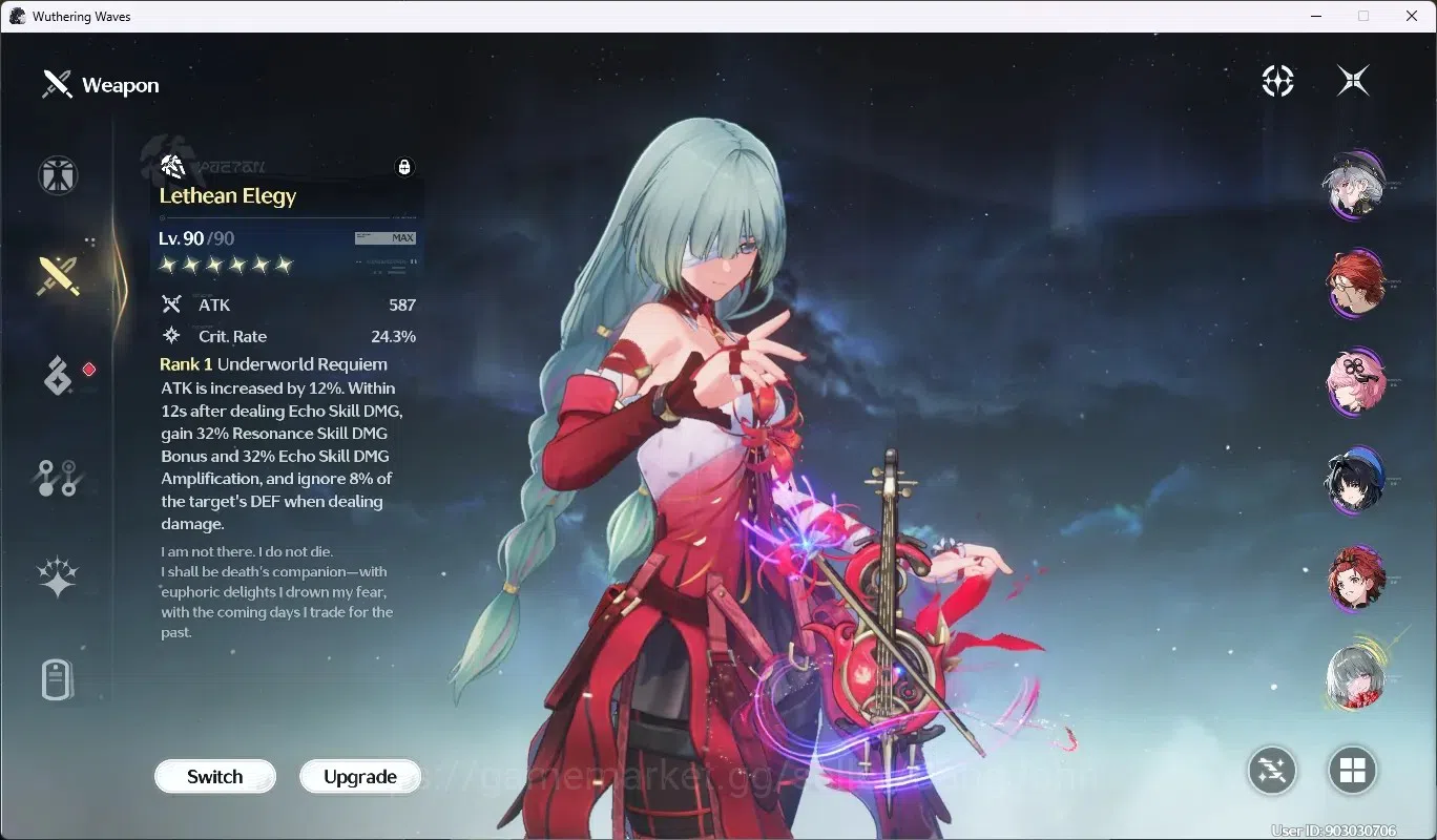 Wuthering Waves Accounts Starter SEA|UL 66|Rank 7|6 Char Limited 7