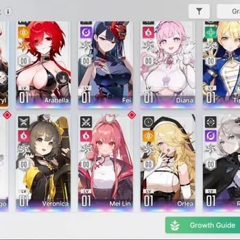 Chaos Zero Nightmare Accounts Asia|Lv56|10 SSR [ Arabella M6 ,Fei,Diana,Tiphera,Kayron,Hugo,Veronica,Mei Lin,Orlea,Renoa]|11