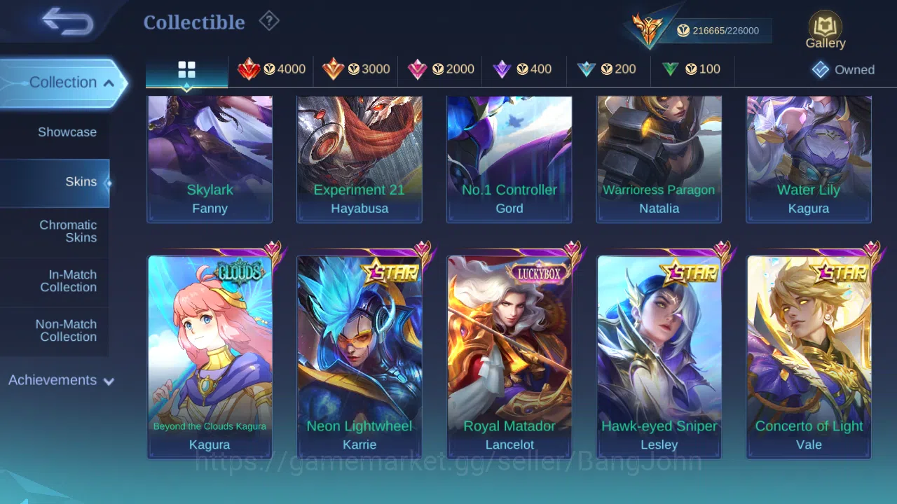 Mobile Legends: Bang Bang Accounts Hero 131 | Skin 502 | Legend (Franco , Alpha , Jho image 13