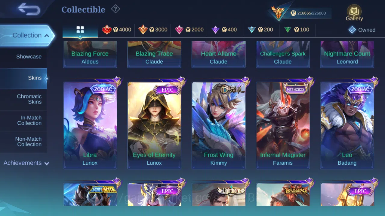 Mobile Legends: Bang Bang Accounts Hero 131 | Skin 502 | Legend (Franco , Alpha , Jho image 17