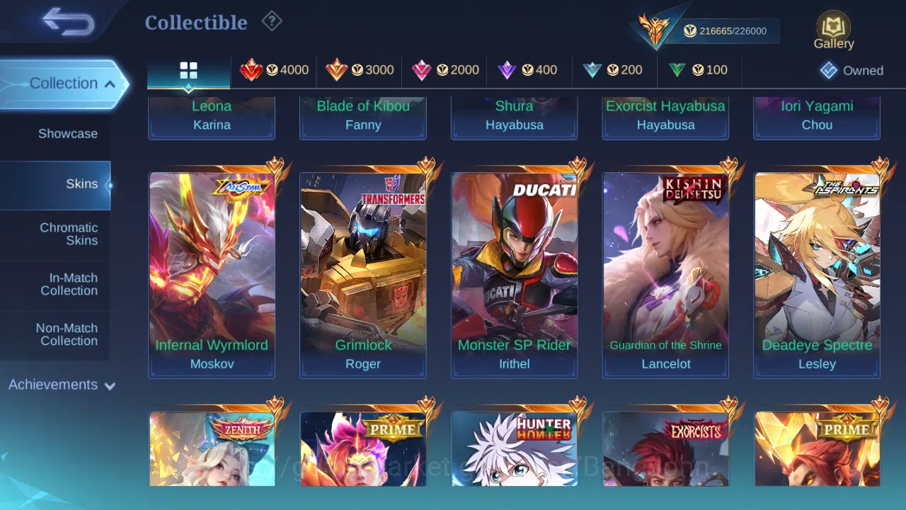 Mobile Legends: Bang Bang Accounts Hero 131 | Skin 502 | Legend (Franco , Alpha , Jho image 7