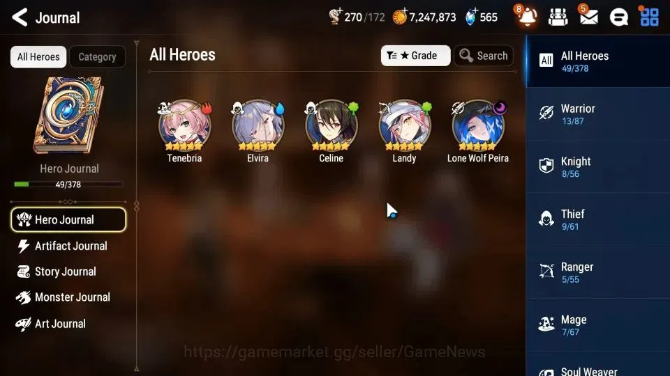 Epic Seven Accounts GLOBAL Unverif|New Era|Starter|1 ML (Lone Wolf Pei image 6