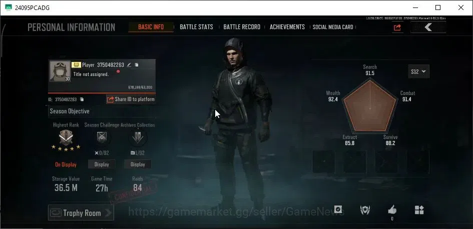Arena Breakout Accounts MOBILE|Lv 30|SV 36,5M|CV 35,6M|3 Set|QS AKS-74U,GM image 2
