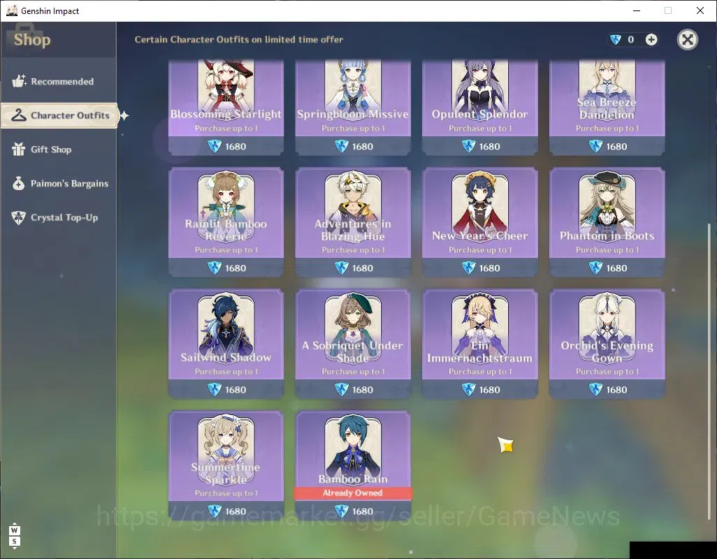 Genshin Impact Accounts Mid Game ASIA|AR 57|Hu Tao Pream Team 6 Limited 4(*5Weapon)|(Hu Tao 16