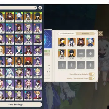 Genshin Impact Accounts Mid Game ASIA|AR 57|Hu Tao Pream Team 6 Limited 4(*5Weapon)|(Hu Tao