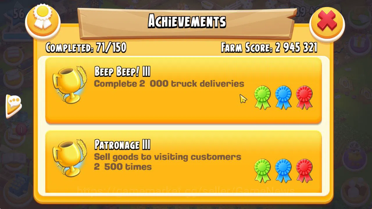 Hay Day Accounts Level 56|Barn Storage 3050 + Silo Storage 850|539K image 11