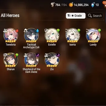 Epic Seven Accounts Starter Global Unverif|Fresh Starter|2ML(SotDDiene,Zio)+6*5 RGB|PoH+Bless ON|Theater Untouch|Episode 1