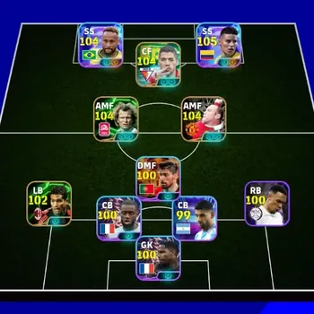 eFootball Accounts High-End Android|PW 3189|Epic Dragan HoeneB Serginho Nakata Gerrard,Shwt NeymarJr James LamineYamal
