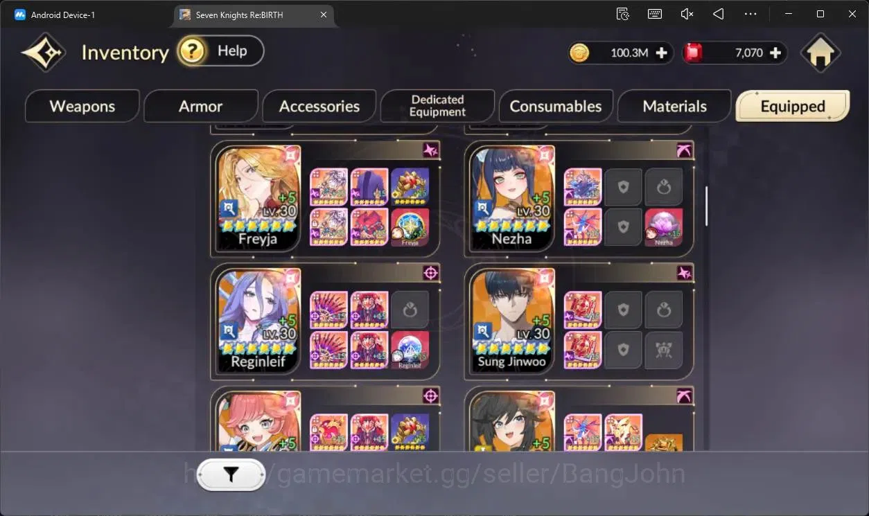 Seven Knights Re:Birth Accounts Global|Full EX7(Fai TC1,Melia TC1,Rosie TC1,Juri,G image 15