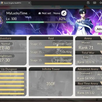 Seven Knights Re:Birth Accounts Global|Full EX7(Fai TC1,Melia TC1,Rosie TC1,Juri,G image 1