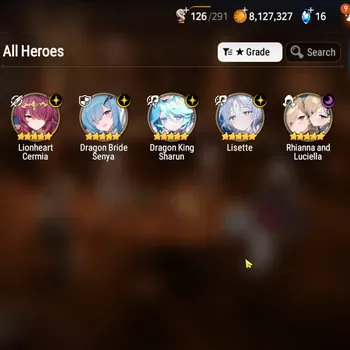 Epic Seven Accounts High-End Global Unverif|5 ML (Lisette,RnL,DKSharun,DBSenya,etc)Fenne,Ivana,etc|PoH+Bless ON|CB