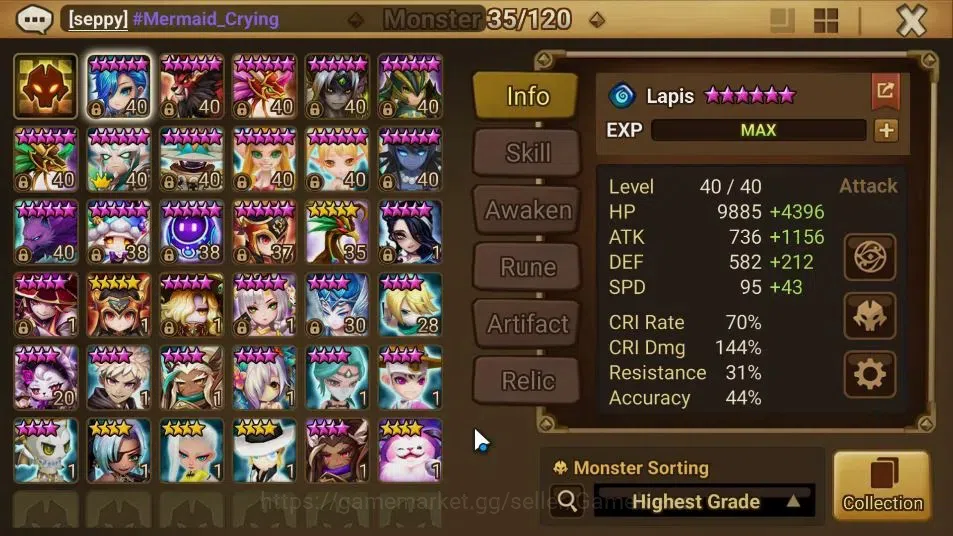 Summoners War: Sky Arena Accounts GLOBAL Lv30|1 LD[Valantis]|13 Total NB5[Leo,Vaness image 10