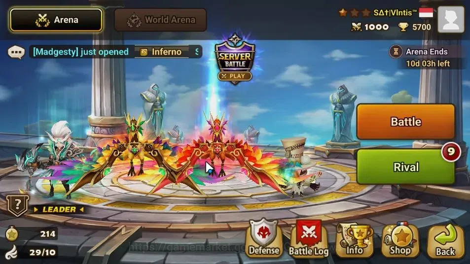 Summoners War: Sky Arena Accounts GLOBAL Lv30|1 LD[Valantis]|13 Total NB5[Leo,Vaness image 9