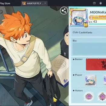 HAIKYU!! FLY HIGH Accounts SEA |Lv.43|4 SP Hirugami,Ushijima,Ginjima,Hoshiumi|6 SSR (Akaashi,Tanaka,Tsukishima,ETC)|KHS