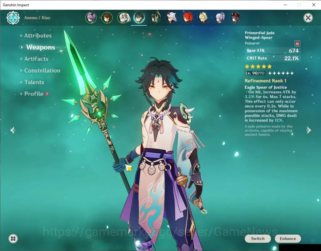 Genshin Impact Accounts Europe|AR56|10 Limited+4(*5Wep)|(Xiao,Ayaka)+Sign, image 4