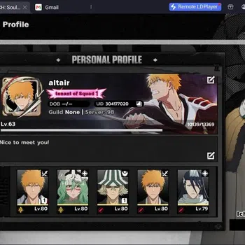 BLEACH: Soul Resonance Accounts NuvereSEA|Lv.63|8 SSR + 5