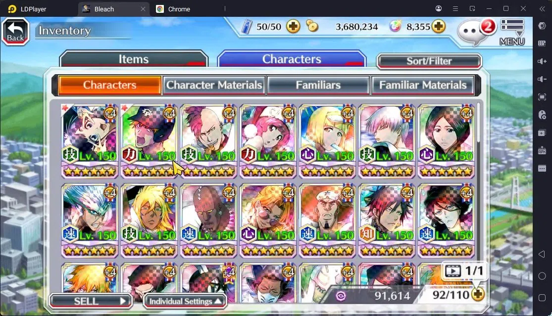 Bleach: Brave Souls Accounts Others Global | 8.3K Orb+FreshStory|Zangetsu Speed,Rangiku Swimsuit 23,Ichigo Kurosaki 13