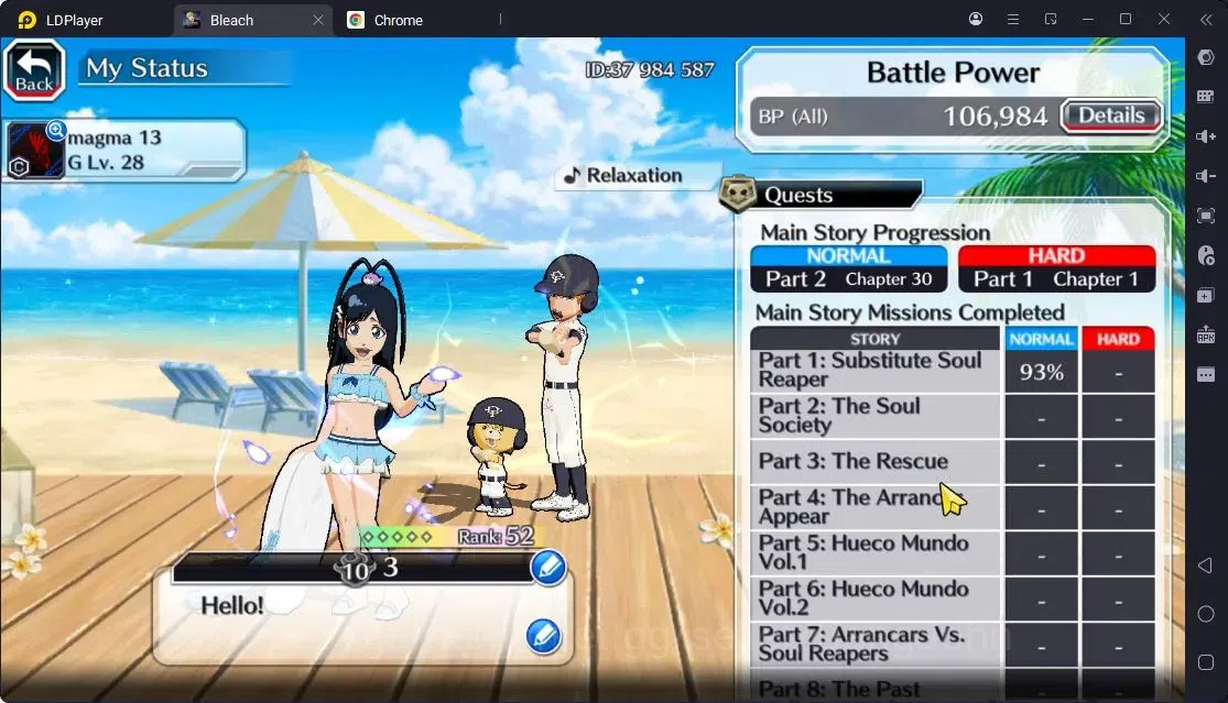 Bleach: Brave Souls Accounts Others Global | 8.3K Orb+FreshStory|Zangetsu Speed,Rangiku Swimsuit 23,Ichigo Kurosaki 4