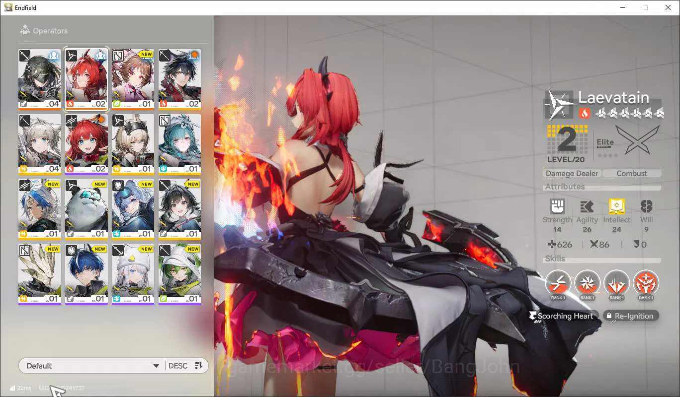 Arknights: Endfield Accounts Starter Lv2 | ASIA | Limited Laevantain, Ardelia | image 2